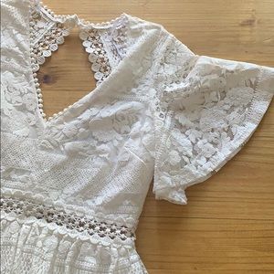 Pristine White Lace Dress